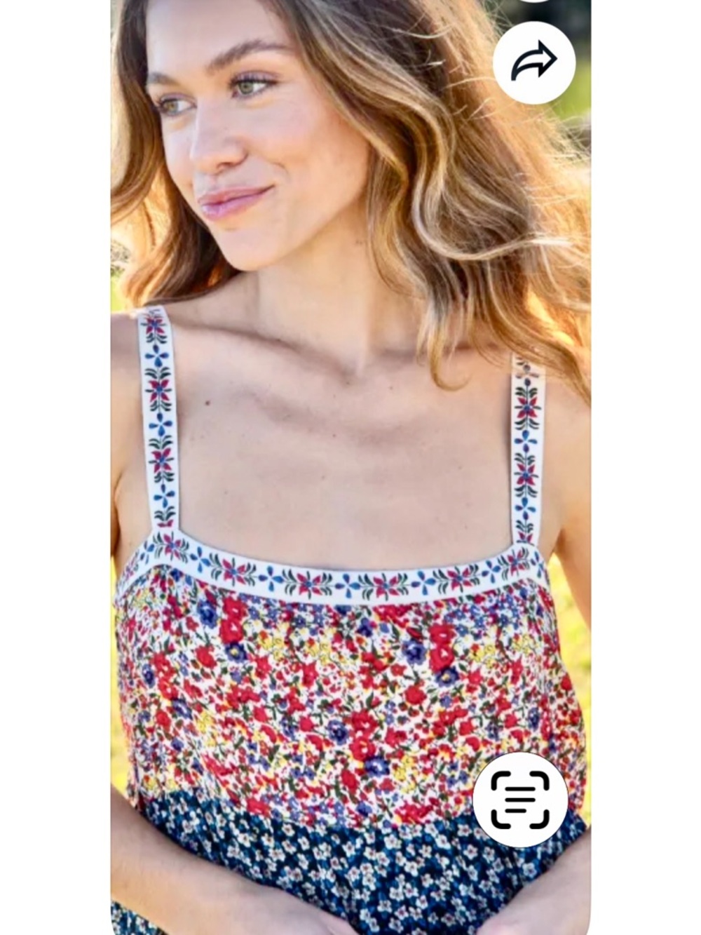 NATURAL LIFE Floral Maxi Dress - Navy, Red & Purple - Picture 4 of 6